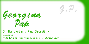georgina pap business card